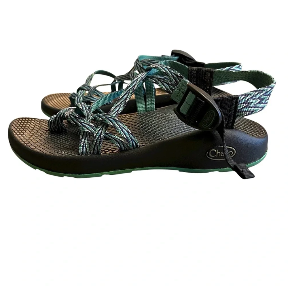 Chaco Z/X2 Sandals Blue Green Double Strap Women’s Size 7 Outdoors‎ Hiking Shoes